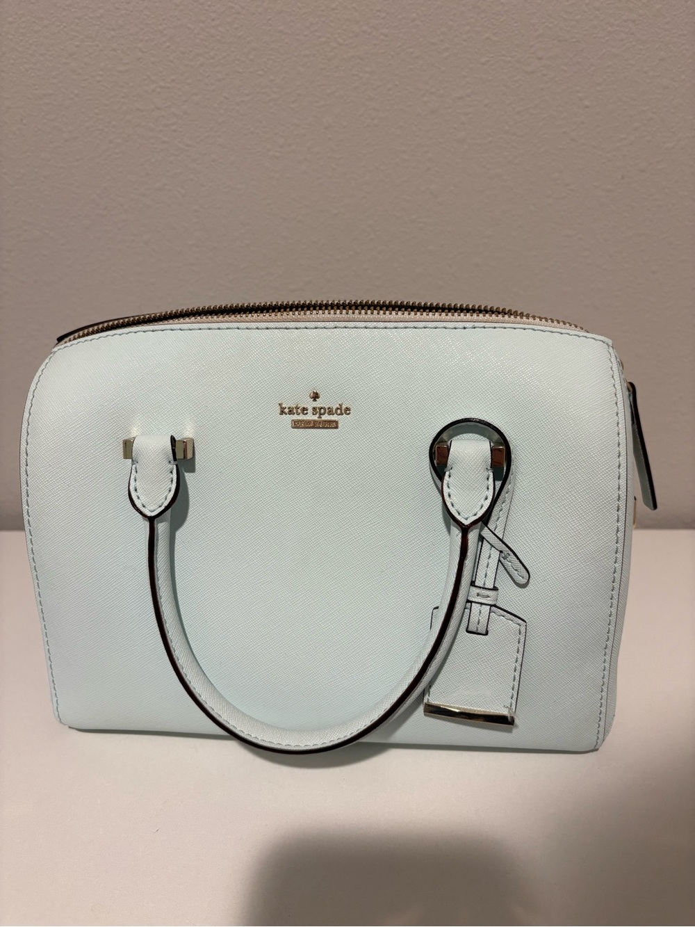 kate Spade Medium Satchel in Pale Blue